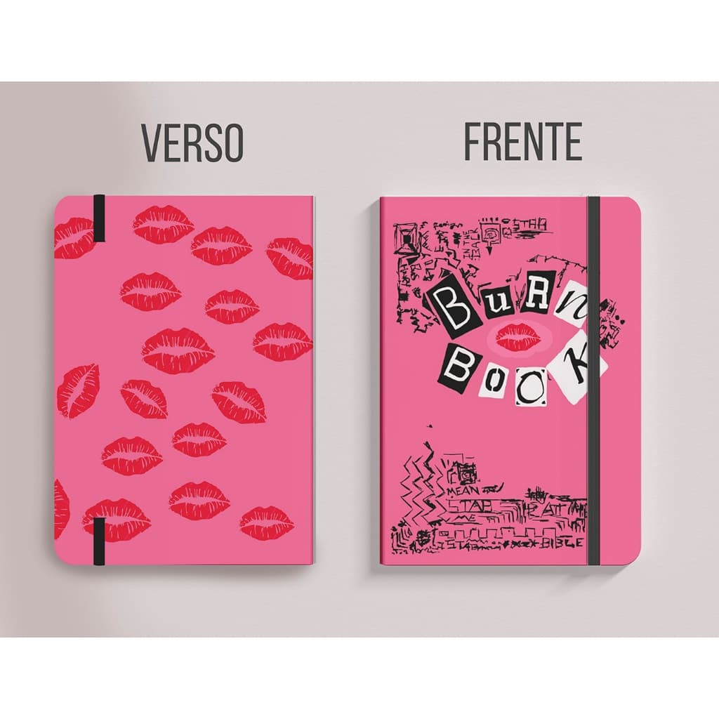 Caderneta Tipo Moleskine BURN BOOK Meninas malvadas 80 folhas
