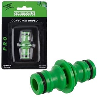 CONECTOR EMENDA DUPLO PARA MANGUEIRA ENGATE RAPIDO ½'' VERDE PRO