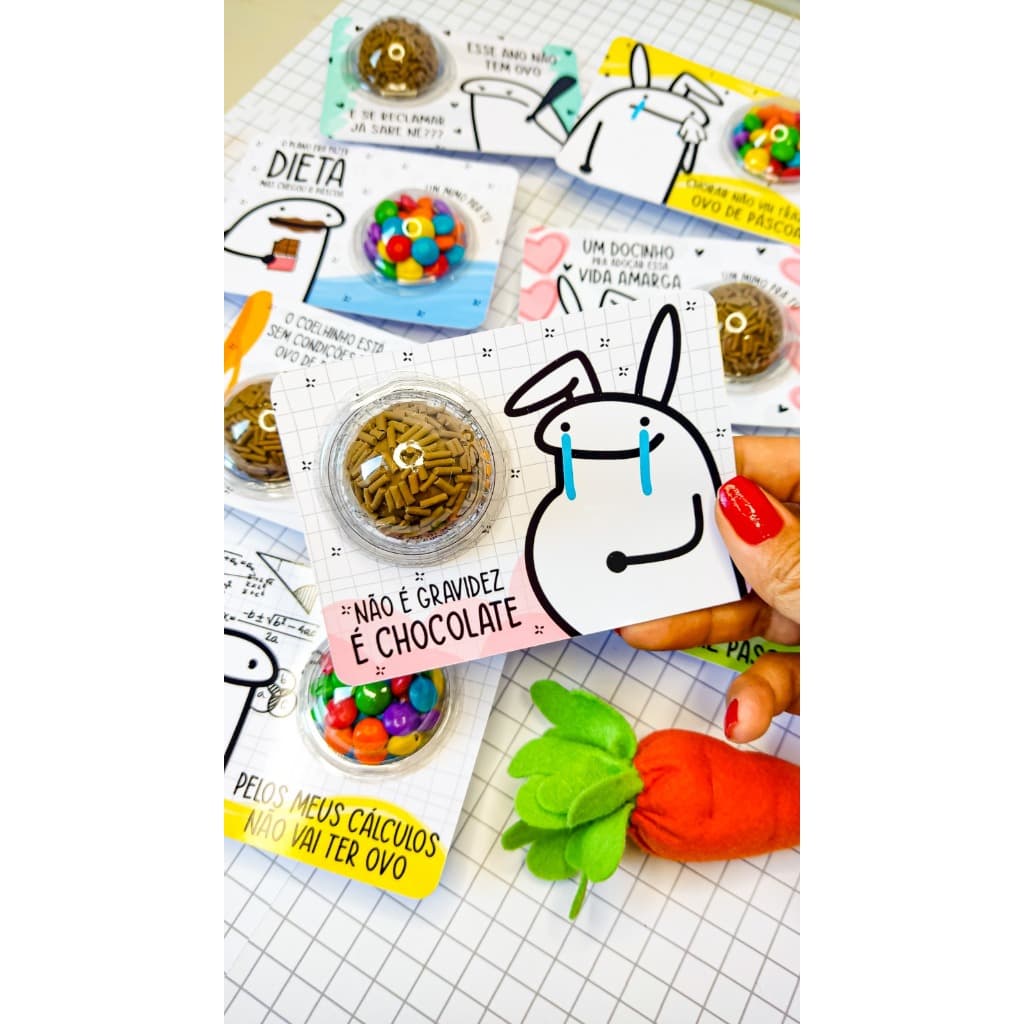 CARD - PÁSCOA FLORK 50und