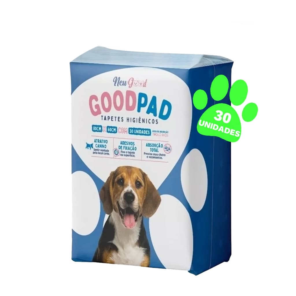 Tapete Higienico Pet Good Pads 80x60 com com 30 Unidades Para Cachorro