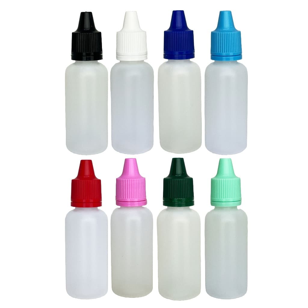 Frasco Plástico De 20ml - Conta Gotas - 100un Tampa Lacre!