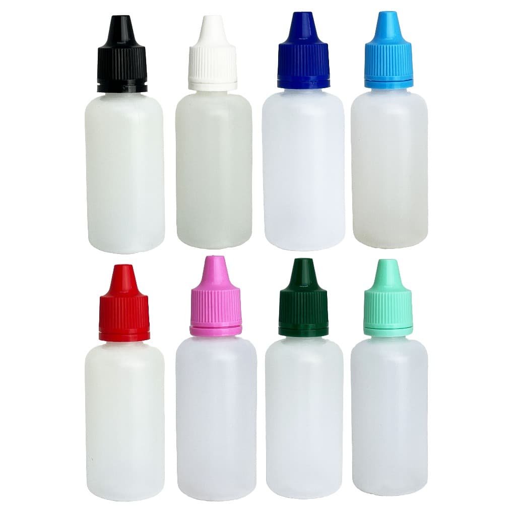 Frasco Plástico De 30ml - Conta Gotas - 100un Tampa Lacre!