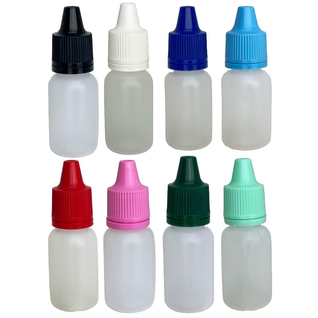 Frasco Plástico De 10ml - Conta Gotas - 50un Tampa Lacre!