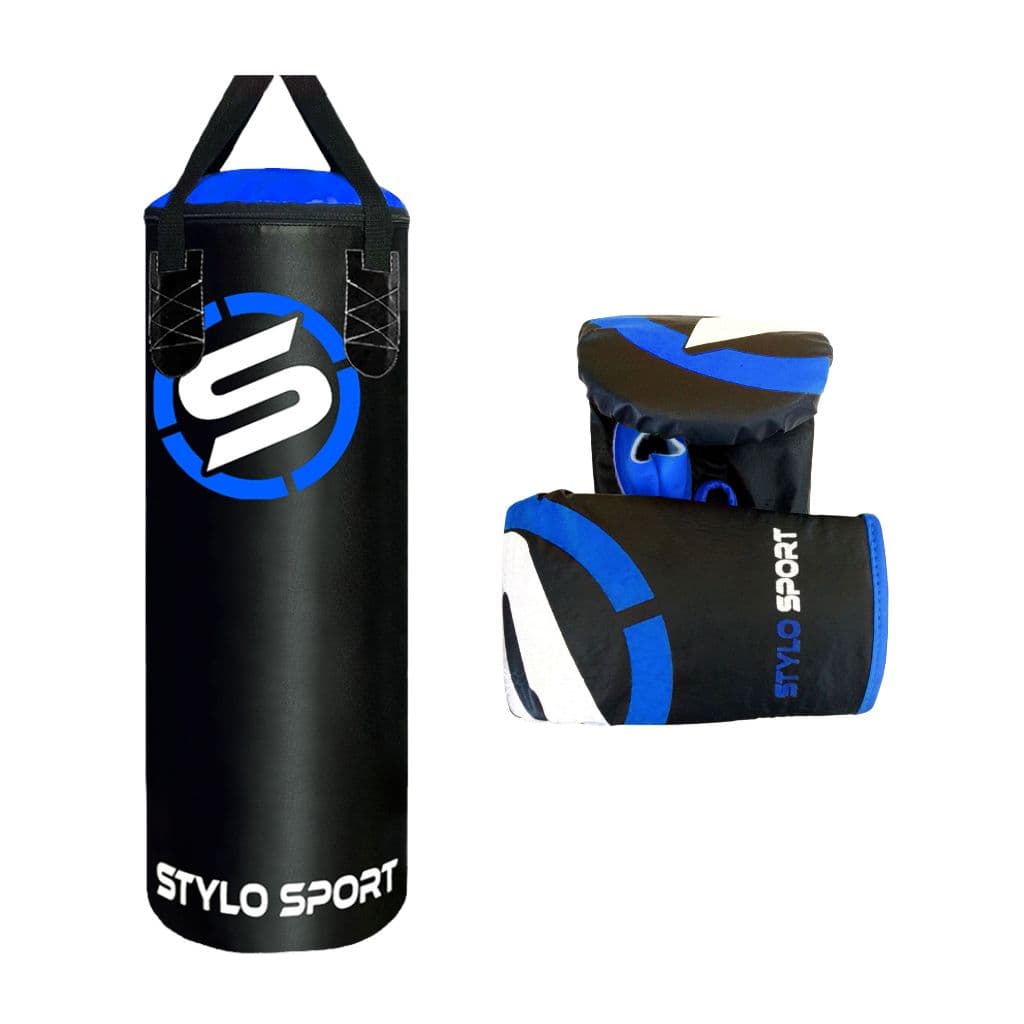 Saco de Boxe Pancada 70 x 90 Luva de Treino Bate Saco Infantil Colorido Kit Treino Academia