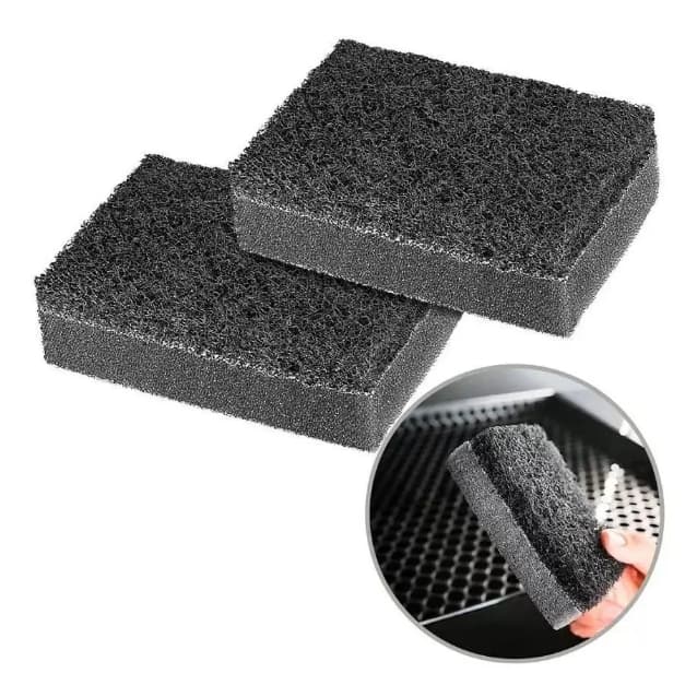 Kit Esponja Limpeza Pesada Grelhas Fornos Panelas Com Abrasivo
