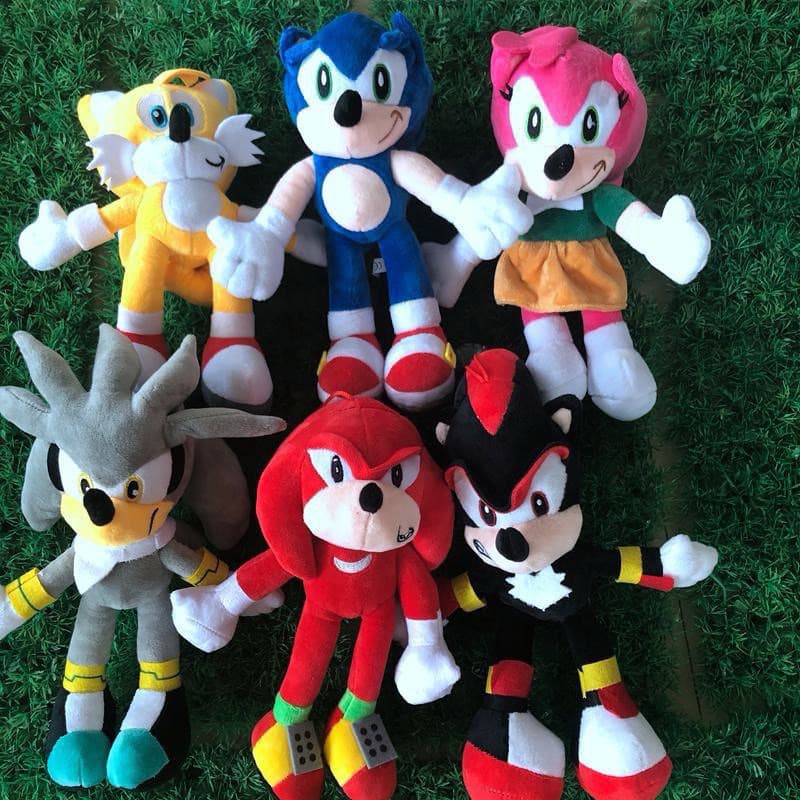 Brinquedos De Pelúcia Sonic  animado de Peluche Para Crianças Bonecos Ifantil