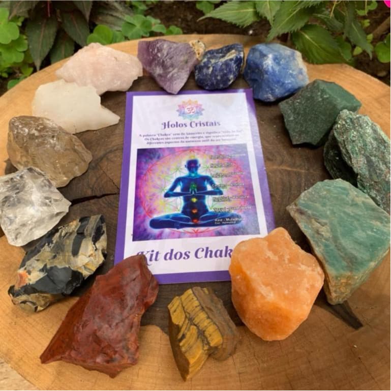 Pedras Brutas para Alinhamento dos Chakras + de 3,5 centímetros