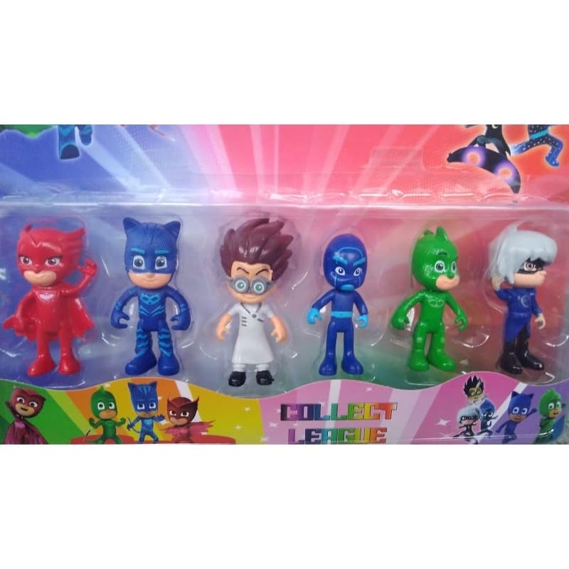 kit bonecos PJ masks 6 bonecos preço barato