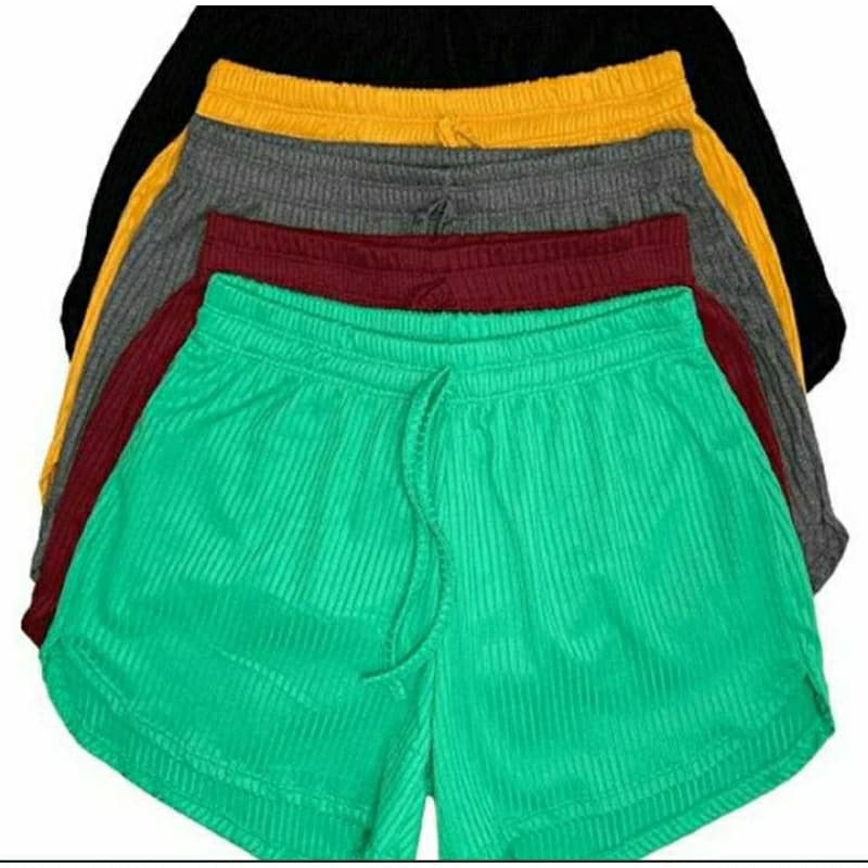 KIT 2 chort  Femenino pluz sizer varias colores casual canelado