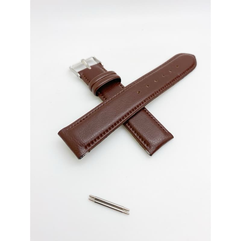 Pulseira para Relógio Couro Marrom 18mm+Pinos