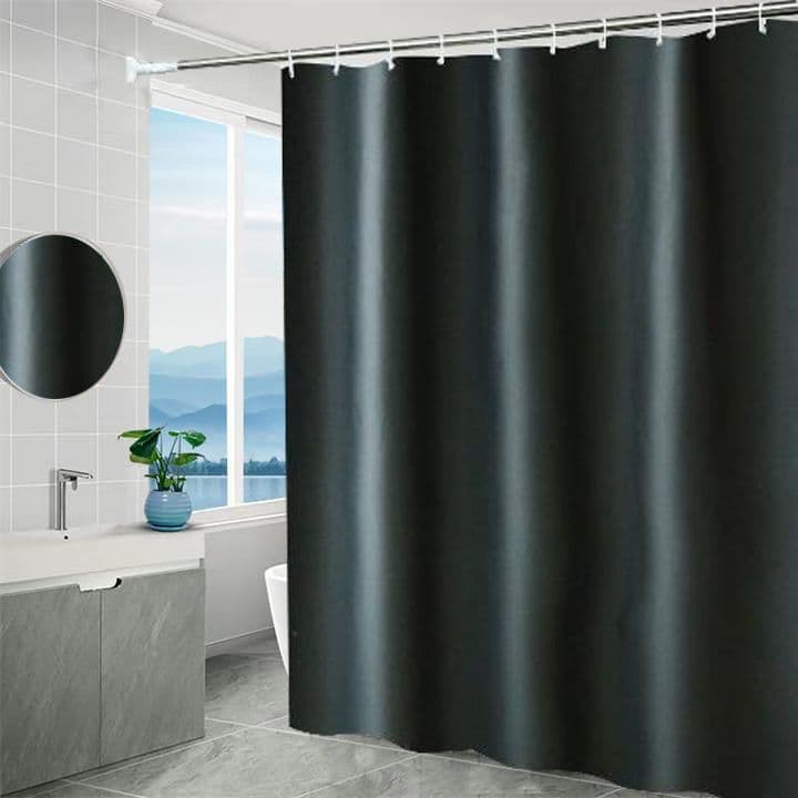 Cortina Box Inteira Para Banheiro Anti Mofo Resistente Alta Qualidade 100% PVC Preto - Envio Imediato