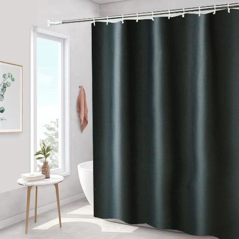 Cortina Box Inteira Para Banheiro Anti Mofo Resistente Alta Qualidade 100% PVC Preto - Envio Imediato