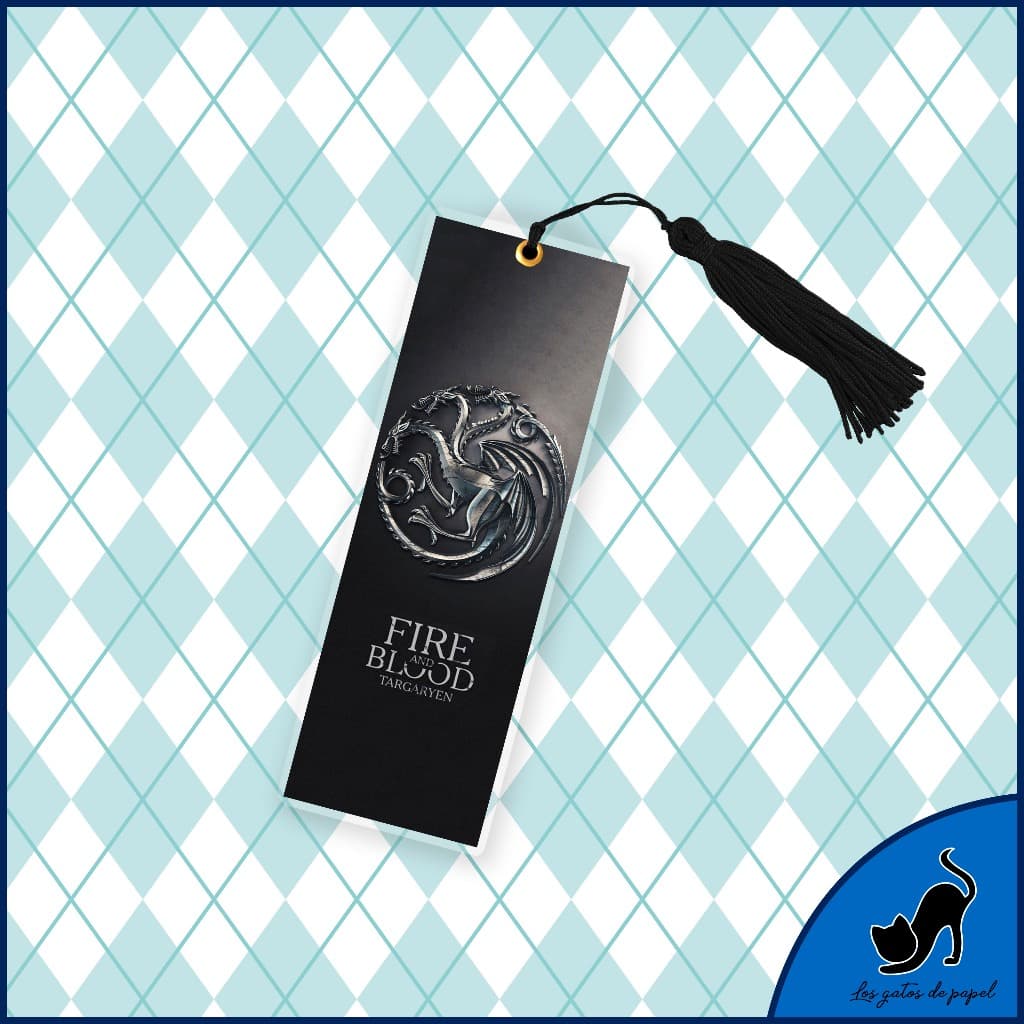 Marcador de página - Fire and Blood/Targaryen (Game of Thrones)