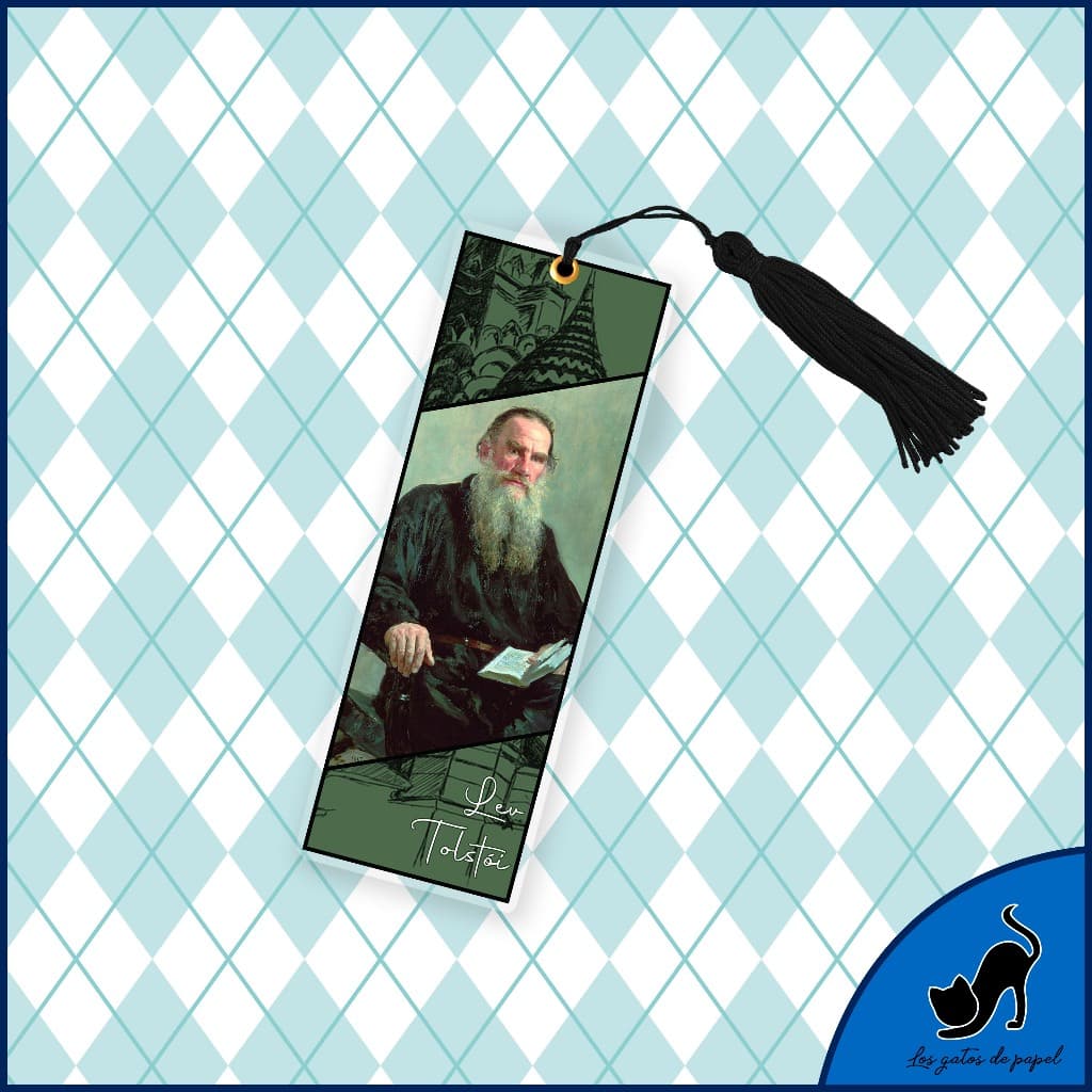 Marcador de página - Lev Tolstói (Série: Autores Russos)