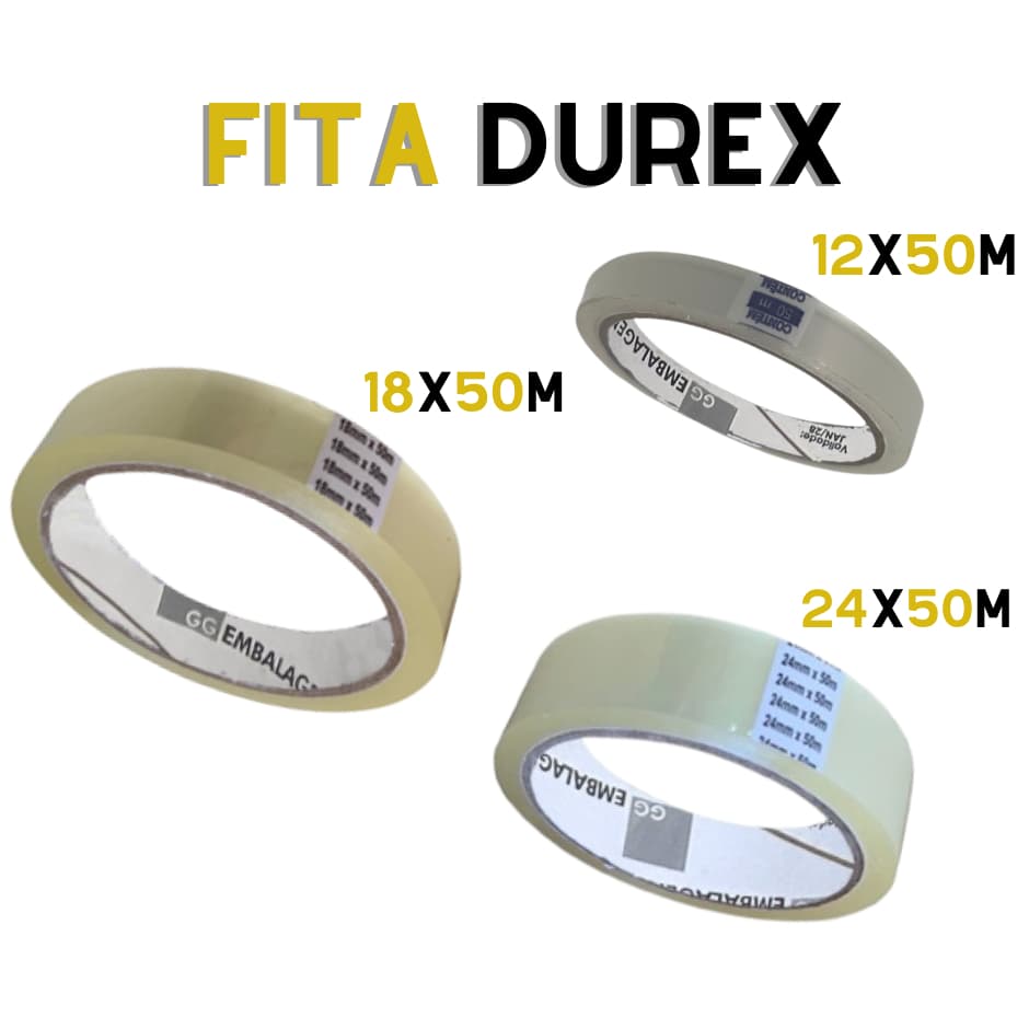 Fita Durex Fina Transparente -- AFF