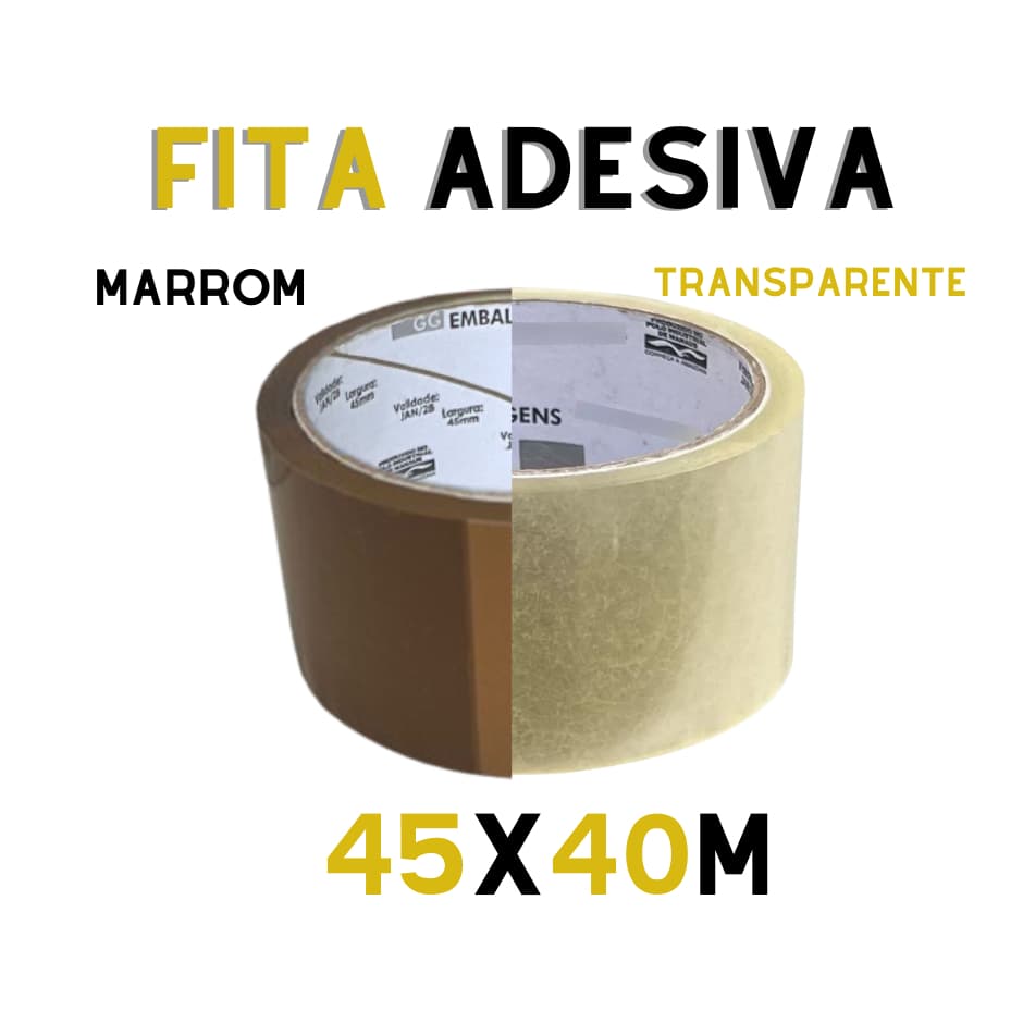 Fita adesiva 45 mm x 40 metros