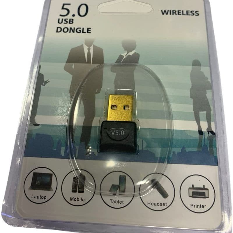 Adaptador receptor de música sem fio USB Bluetooth 5.0 transmissor  áudio para laptops e desktops