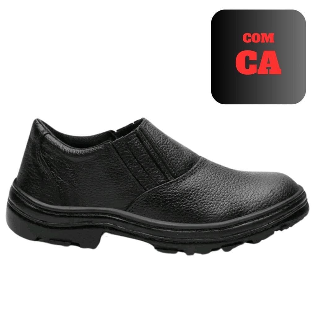 Sapatao Butina Cano Baixo Bota Segurança Trabalho C.A Botina EPI Biqueira PVC Borracha Profissional