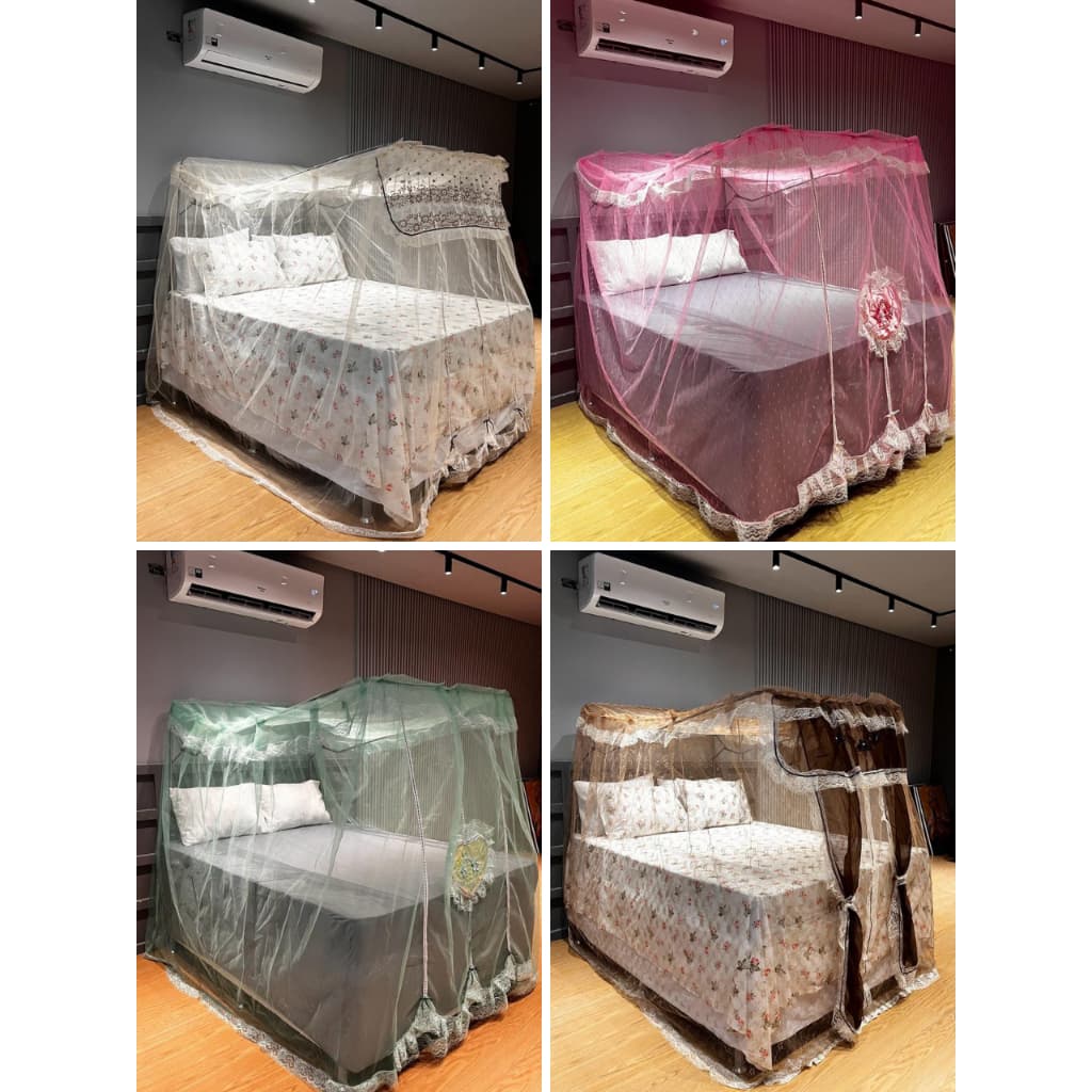 Mosquiteiro Completo com Armação Casal Box e Queen