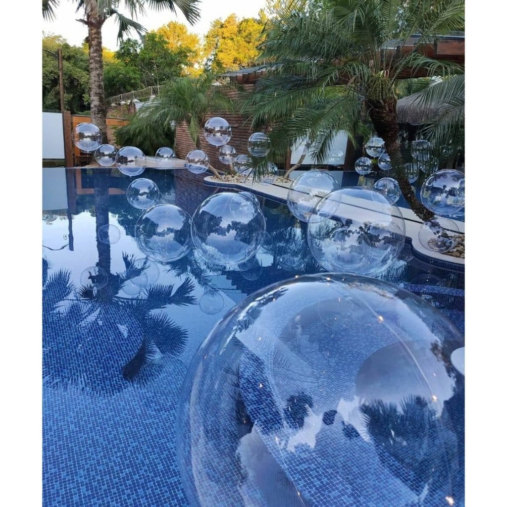 10 Unidades Balão Bubble - 24 Polegadas - 60 Cm - Cristal