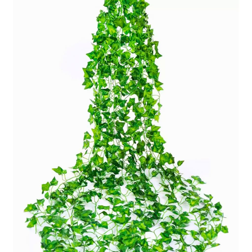 7 Metros Trepadeira Artificial Hera Corrente Folhagens Pendente Pacote Ramas Realista