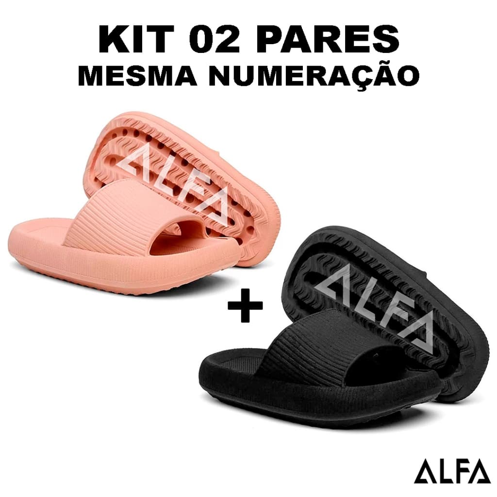 Kit De Dois Pares de Chinelo Nuvem Unissex Mega Promoção
