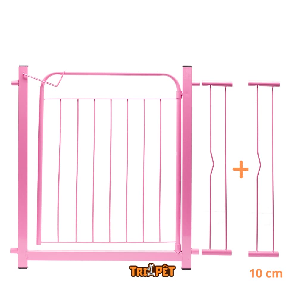 Grade De Proteção para Pet Cães Bebês e Crianças Para Portas Portão Rosa - 90cm