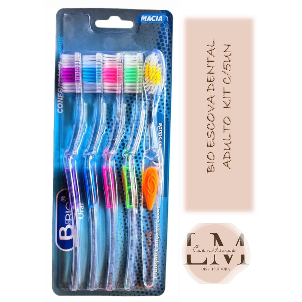 Bio Oral Escova Dental Adulto Kit C/5un - Macia
