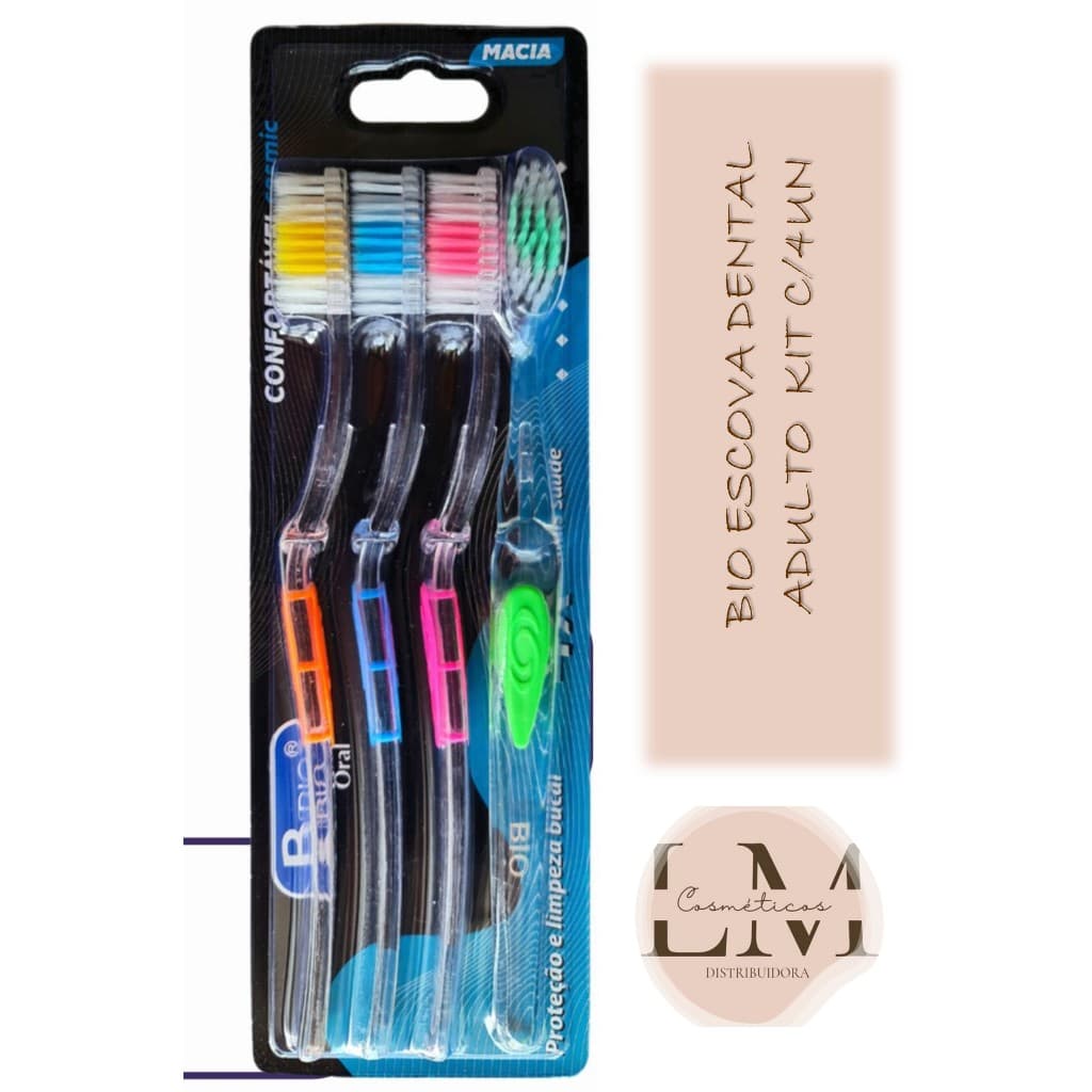 Bio Escova Dental Adulto Kit C/4un