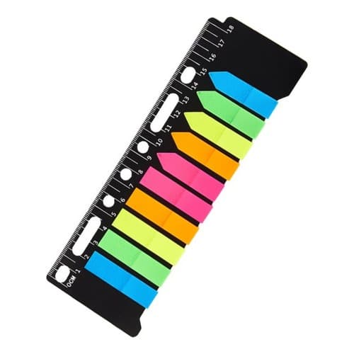 Marca Página Seta Adesiva Colorida 200 Folhas Régua