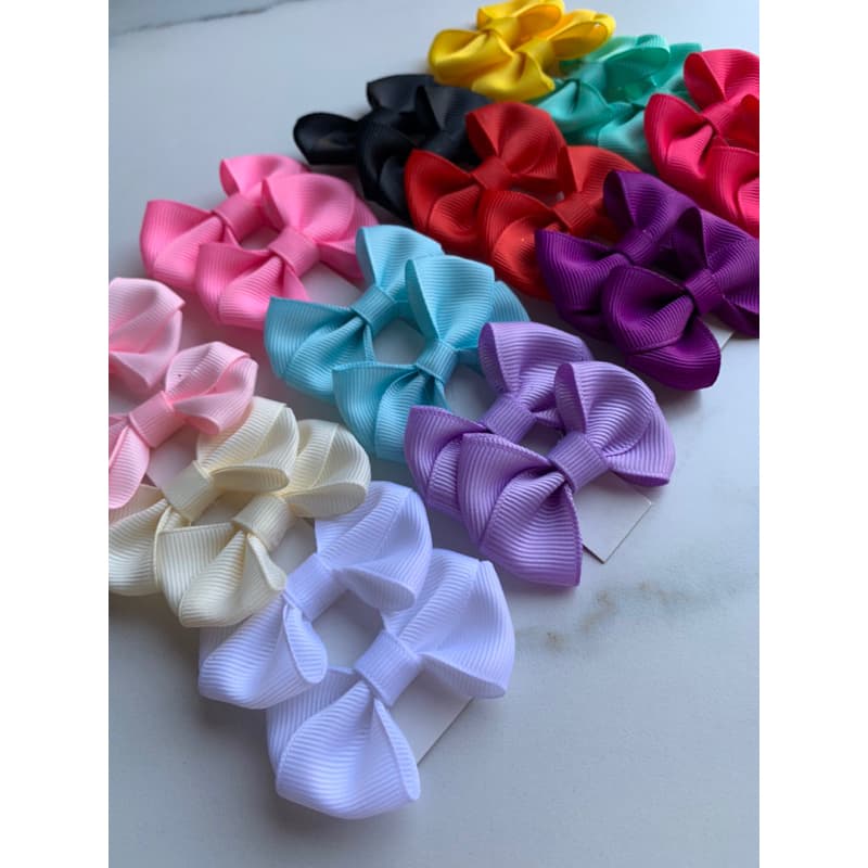 Kit 12 Parzinhos De Laço Pet Para Cachorro Petshop Liso Cruzado