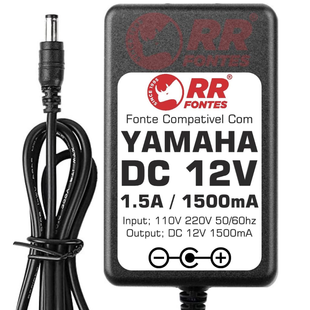 Fonte 12v Para Teclado Yamaha DJX-405 DJX-IIB DR85 DSR-1000