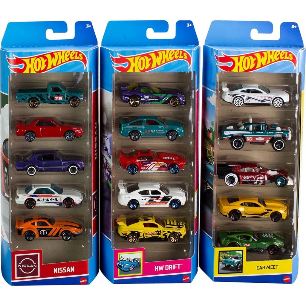 Carrinho Hot Wheels Kit com 5 Original Mattel