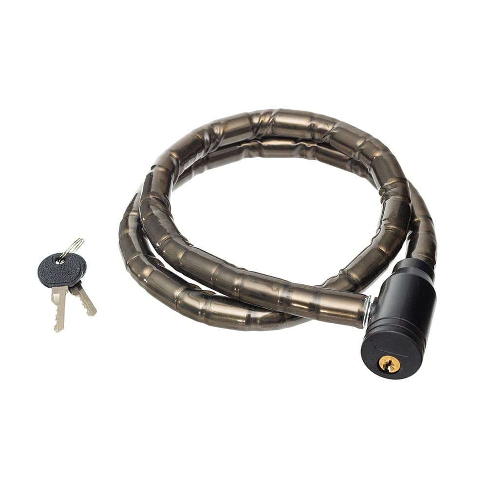 Cadeado Corrente Grossa Forte Resistente Anti Furto Articulado 18x100cm Bike Moto Estepe