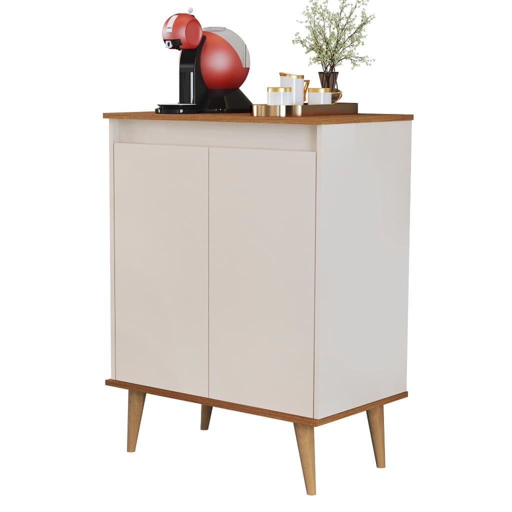 Aparador de Porta Buffet Status Cor Off / Freijó