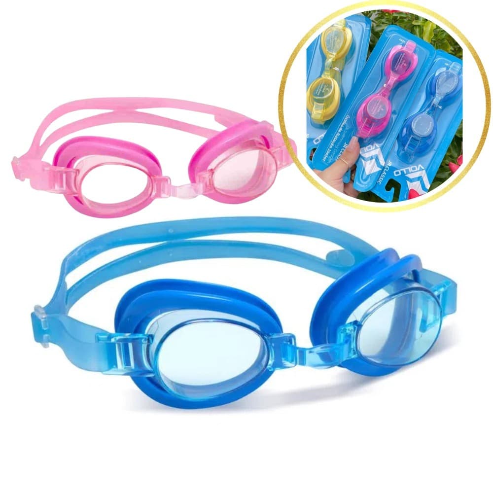 Óculos de Natação Infantil Vollo Jr Classic 4 A 12 Anos