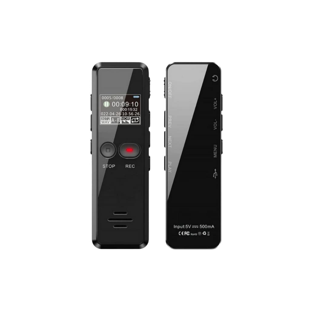 Mini Gravador de Voz Digital Espião Para Jornalistas Músicos Micro Escuta Ativação por Voz V90