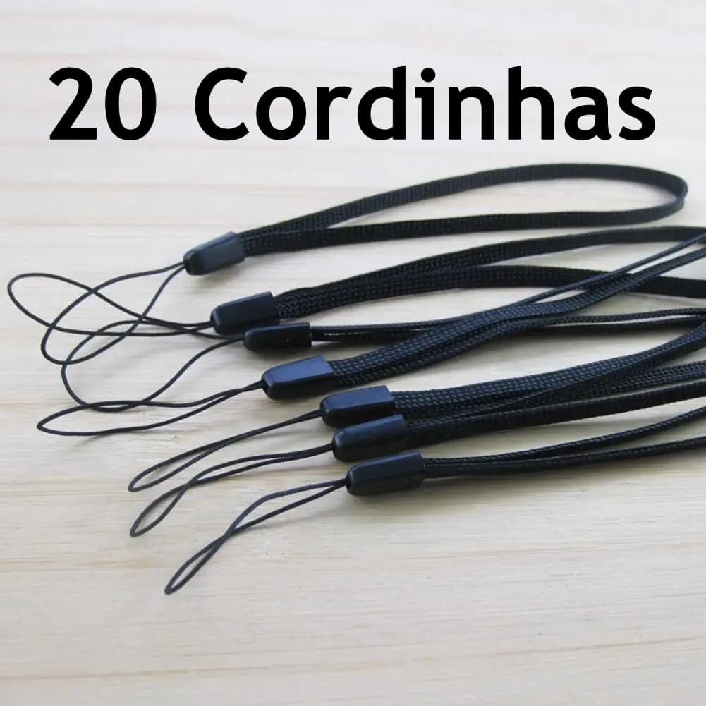 20 Cordinhas de Pulso para Celular Pen Drive Câmera Digital Garrafinha
