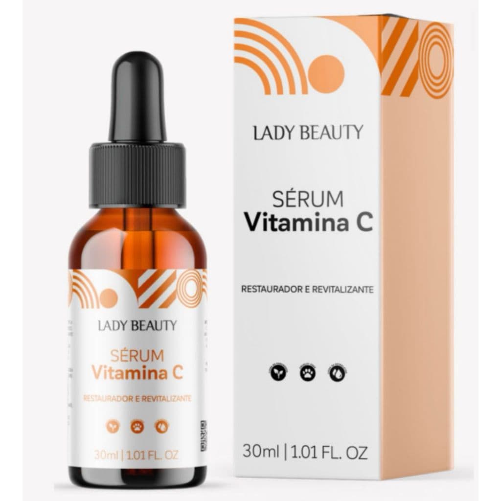 Sérum Facial Vitamina C Restaurador e Revitalizante Lady Beauty 30ml
