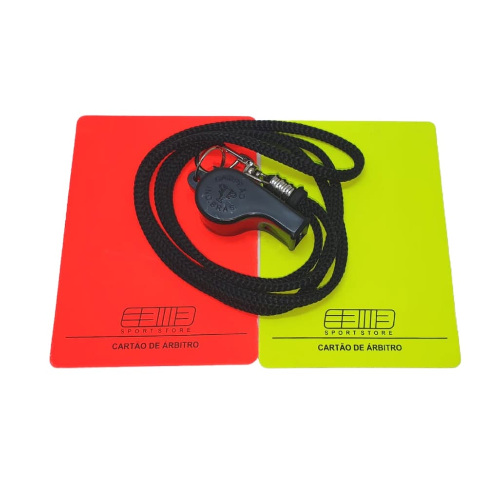 Cartao e Apito para Juiz,  Arbitro, para futebol. com NF