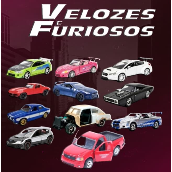 Carrinho miniatura miniatura  - Velozes E Furiosos 1:32 jada  abre as portas