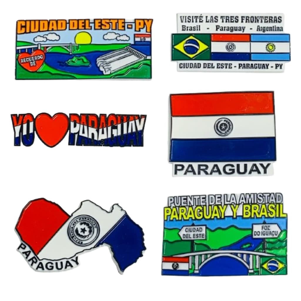 Ímãs de Geladeira Emborrachados Paraguay