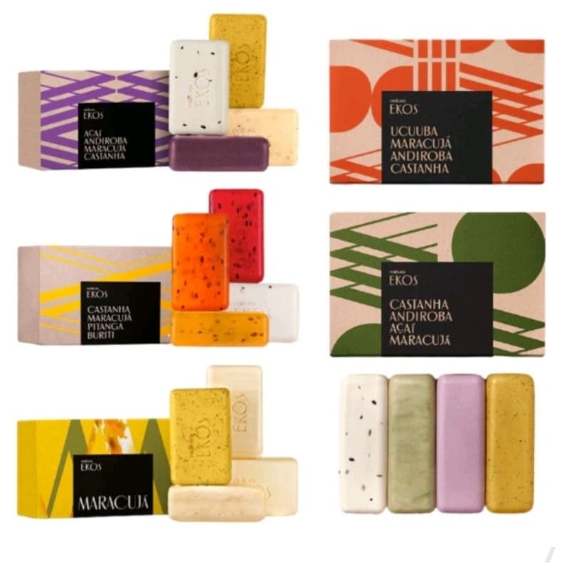 Sabonetes em Barra Puro Vegetal Cremoso e esfoliante