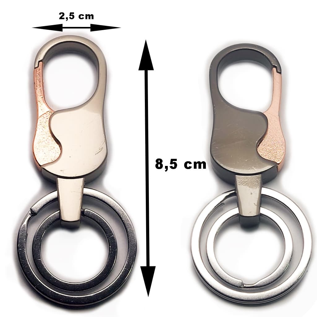 Chaveiro Mosquetão Chumbo Modelo 6033-B