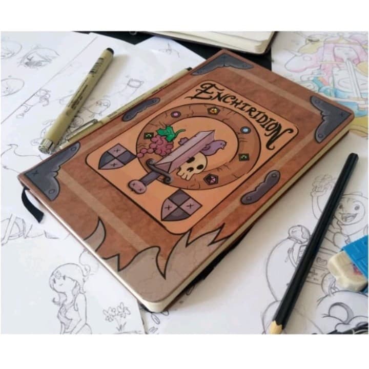 Caderno sketchbook ou anotações 21x14cm HORA DE AVENTURA