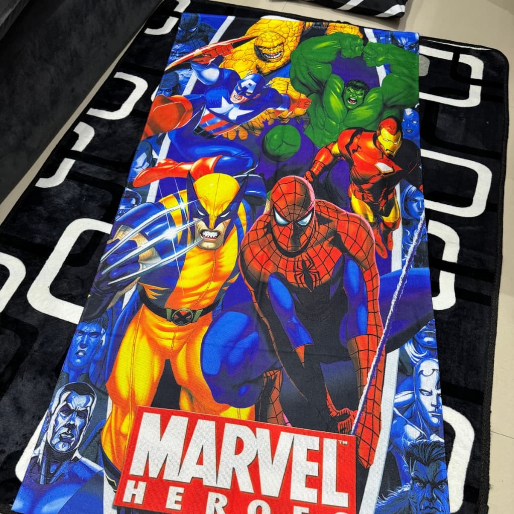 Toalha Infantil Banho Praia Algodão Grande Herois Da Marvel