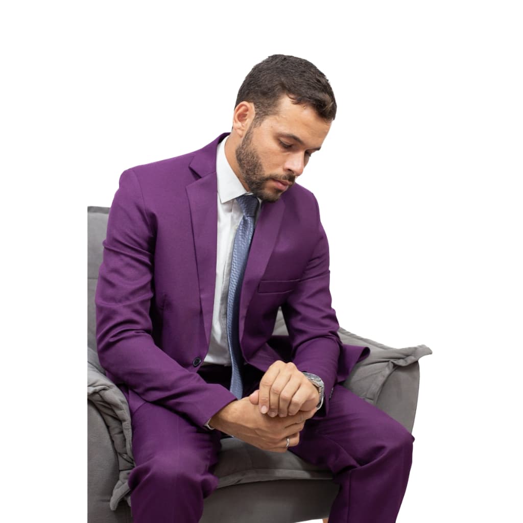 Terno Masculino Conjunto Completo Paletó (Blazer) + Calça Social