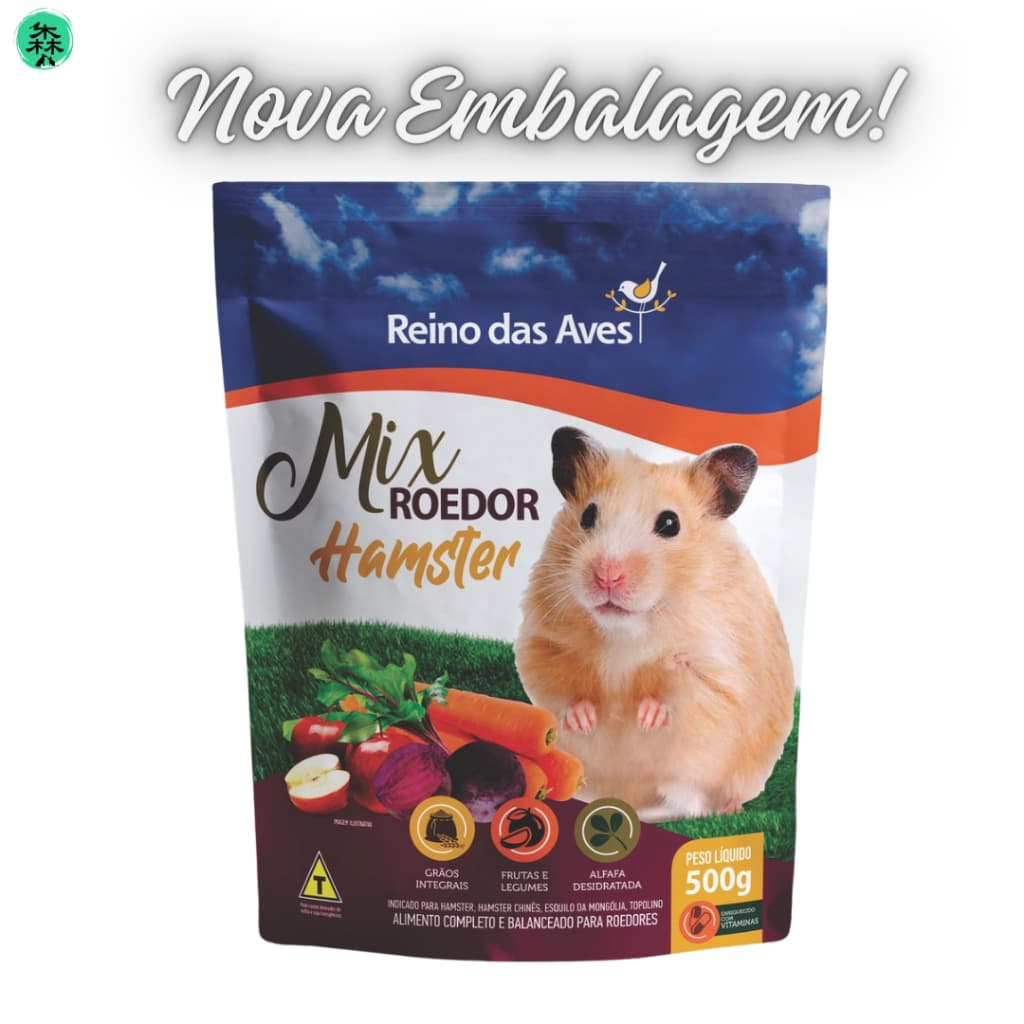 HAMSTER Gold Mix 500g - Reino Das Aves