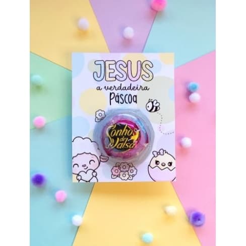 Card/cartão/blister  - Páscoa cristã - 50und