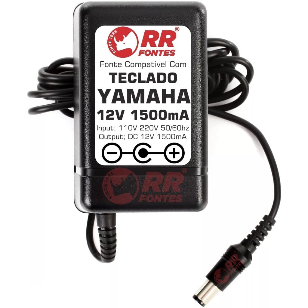 Fonte Carregador 12v 1,5a Teclado Yamaha Psr-e423 Psr E423